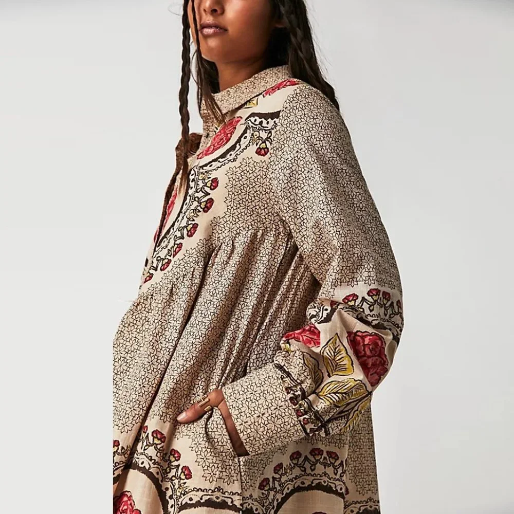 Free People Smell The Roses Mini Dress NWT - Picture 3 of 8